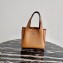 Prada Leather Bucket Handbag 1BG335/1BC127 Brown 2020