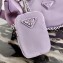 Prada Re-Edition 2005 Nylon Shoulder Hobo Bag 1BH204 Lavender 2020