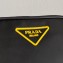 Prada Nylon Bandoleer Cross-Body Bag 2VH112 Black/Yellow Logo 2020