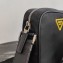 Prada Nylon Bandoleer Cross-Body Bag 2VH112 Black/Yellow Logo 2020