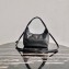 Prada Leather Hobo Bag 1BC132 Black 2020