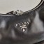 Prada Leather Hobo Bag 1BC132 Black 2020