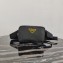 Prada Nylon Belt Bag 2VL977 Black/Yellow Logo 2020