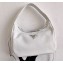 Prada Leather Hobo Bag 1BC132 White 2020