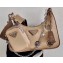 Prada Re-Edition 2005 Nylon Shoulder Hobo Bag 1BH204 Mirror Patches Beige 2020