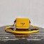 Prada Saffiano Leather Shoulder Bag 1BD249 Yellow 2020