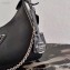 Prada Re-Edition 2005 Saffiano Leather Shoulder Hobo Bag 1BH204 Black 2020