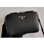 Prada Brique Saffiano Leather Cross-Body Bag 2VH070 Black 2020