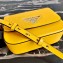 Prada Saffiano Leather Shoulder Bag 1BD249 Yellow 2020