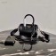Prada Leather Mini Boston Bag 1BB846 Black/Gold 2020