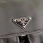Prada Nylon and Saffiano Leather Shoulder Bag 1BD225 Black 2020
