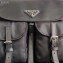 Prada Nylon and Saffiano Leather Shoulder Bag 1BD225 Black 2020