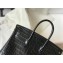 Hermes Birkin 25cm/30cm Bag in Crocodile Pattern Black