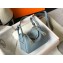Hermes Mini Lindy 19cm Bag Baby Blue