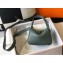 Hermes Mini Lindy 19cm Bag Almond Green