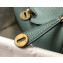 Hermes Mini Lindy 19cm Bag Almond Green