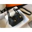 Hermes Mini Lindy 19cm Bag Black/Gold