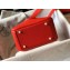 Hermes Mini Lindy 19cm Bag Red
