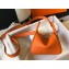 Hermes Mini Lindy 19cm Bag Orange