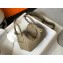 Hermes Mini Lindy 19cm Bag Pale Gray/Gold