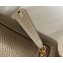 Hermes Mini Lindy 19cm Bag Pale Gray/Gold