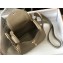 Hermes Mini Lindy 19cm Bag Pale Gray/Gold