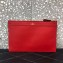 Valentino Large VLogo Signature Pouch Clutch Bag Red 2020