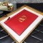 Valentino Large VLogo Signature Pouch Clutch Bag Red 2020
