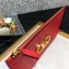 Valentino Large VLogo Signature Pouch Clutch Bag Red 2020