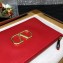Valentino Large VLogo Signature Pouch Clutch Bag Red 2020