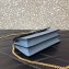 Valentino VSLING Grainy Calfskin Wallet with Chain Strap Bag Blue 2020