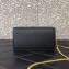 Valentino VSLING Grainy Calfskin Wallet with Chain Strap Bag Black 2020