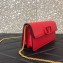 Valentino VSLING Grainy Calfskin Wallet with Chain Strap Bag Red 2020