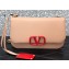 Valentino VLOCK Shoulder Large Bag Nude with Karung Logo 2020