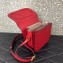Valentino Small VLocker Saddle Crossbody Bag Red with Mini Metal Logos 2020