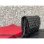 Valentino Rockstud Spike Crossbody Chain Bag 0137 Crinkled Black