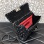 Valentino Rockstud Spike Crossbody Chain Bag 0137 Crinkled Black