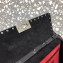 Valentino Rockstud Spike Crossbody Chain Bag 0137 Crinkled Black