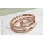 Cartier juste un clou Double Ring diamond-paved Pink Gold