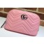 Gucci Leather GG Marmont Cosmetic Case Bag 625690 Pastel Pink 2020