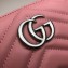 Gucci Leather GG Marmont Cosmetic Case Bag 625690 Pastel Pink 2020