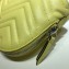 Gucci Leather GG Marmont Cosmetic Case Bag 625690 Pastel Yellow 2020