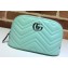 Gucci Leather GG Marmont Cosmetic Case Bag 625690 Pastel Green 2020
