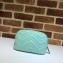 Gucci Leather GG Marmont Cosmetic Case Bag 625690 Pastel Green 2020