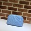Gucci Leather GG Marmont Cosmetic Case Bag 625690 Pastel Blue 2020