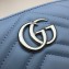 Gucci Leather GG Marmont Cosmetic Case Bag 625690 Pastel Blue 2020