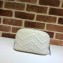Gucci Leather GG Marmont Cosmetic Case Bag 625690 White 2020