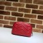 Gucci Leather GG Marmont Cosmetic Case Bag 625690 Red 2020