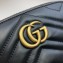 Gucci Leather GG Marmont Cosmetic Case Bag 625690 Black 2020