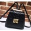 Gucci Padlock Signature Leather Backpack Bag 498194 Black